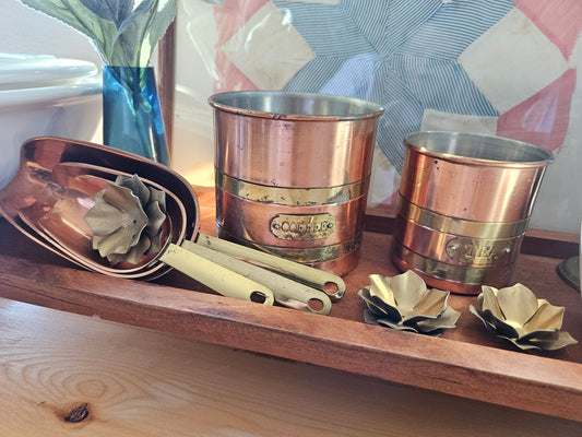 Copper & Brass Vintage Tea Canister