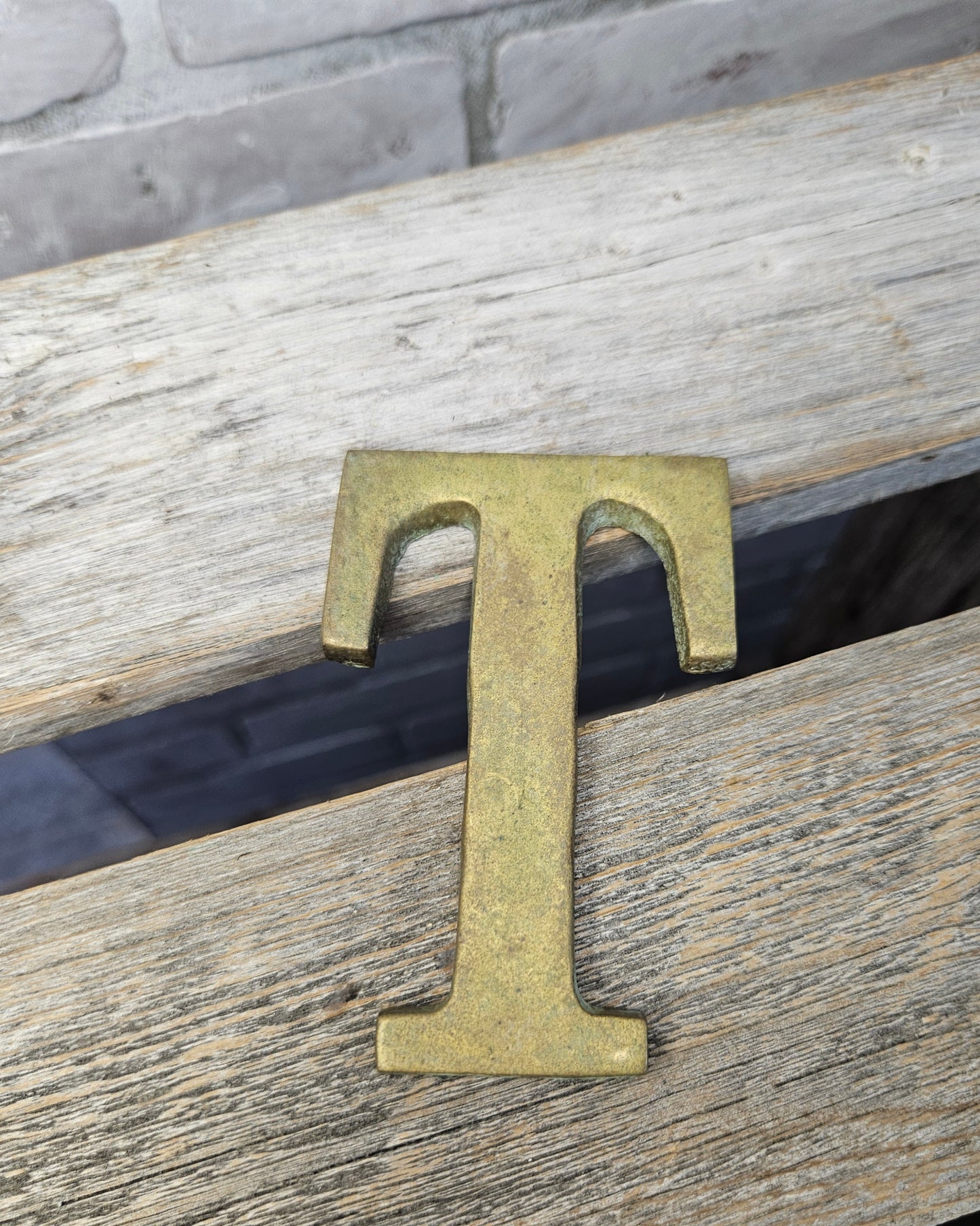 Brass Letter "T"